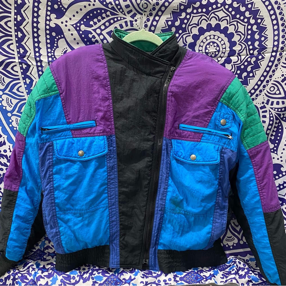 Retro Ski Patchwork Jacket - image 1